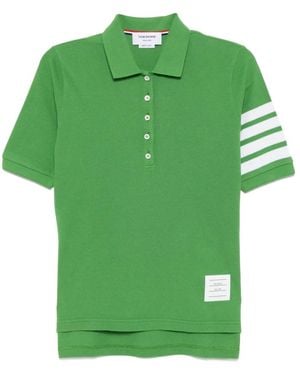 Thom Browne Classic Pique 4 Bar Poloshirt - Grün