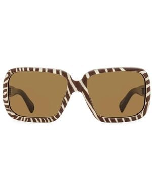 Jacquemus X Linda Farrow Cabana Sunglasses - Metallic