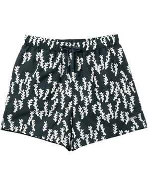 ZEGNA Printed Swim Shorts - White
