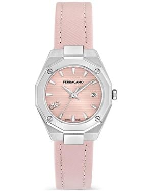 Ferragamo Versilia 28Mm Watch - White