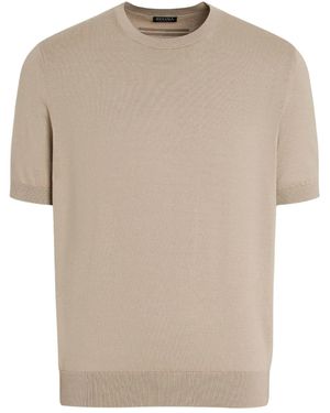 ZEGNA コットン Tシャツ - ナチュラル