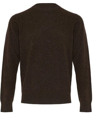 Yves Salomon Cashmere Crew-Neck Sweater - Brown