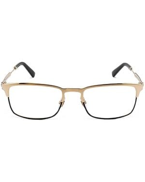 Gucci Rectangle-Frame Glasses - Natural