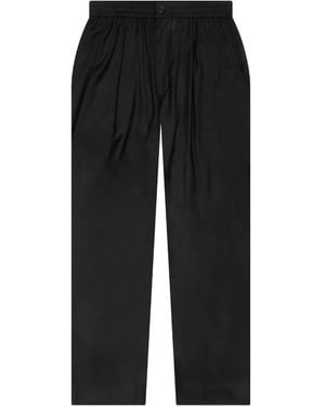 AWAKE NY Pleated Elastic-Waist Pants - Black