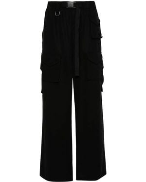 Y-3 Twill Cargo Trousers - Black