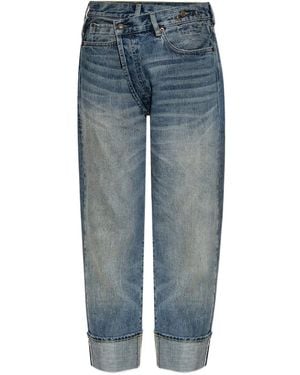 R13 Crossover-Waist Jeans - Blue