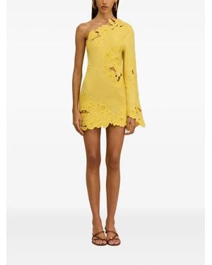 Cult Gaia Marlena One-Shoulder~Mini Dress - Yellow