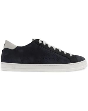 P448 John perforated suede sneakers - Schwarz