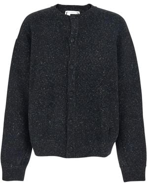 WOOYOUNGMI Cardigan Mit Rundhalsausschnitt - Blau