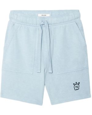 Zadig & Voltaire Pantalones cortos Pablo Slub - Azul