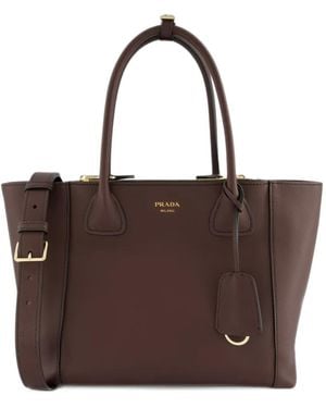 Prada Große Nova Tote Bag - Braun