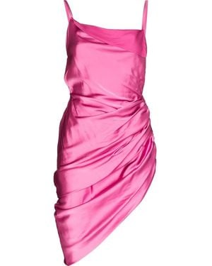 Jacquemus La Robe Saudade Asymmetrical Dress - Pink