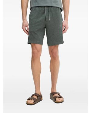 Marc O' Polo Drawstring-Waist Towelling Shorts - Blue
