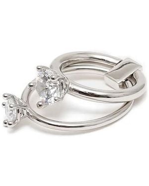 Panconesi Double-Rings (Pack Of Two) - White