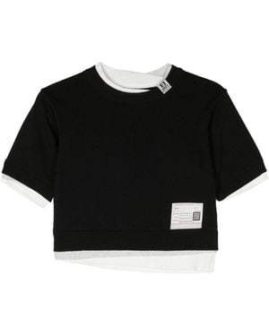 Maison Mihara Yasuhiro Layered Fine-Knit Jumper - Black