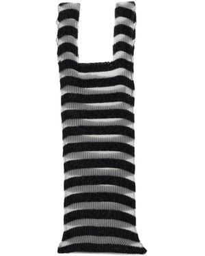 a. roege hove Ivy Striped Knitted Tote Bag - Black
