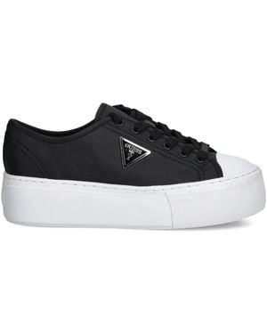 Guess Platform Logo Trainers - Black