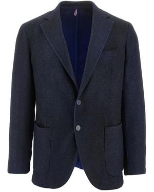 Santaniello Two-Button Blazer - Blue
