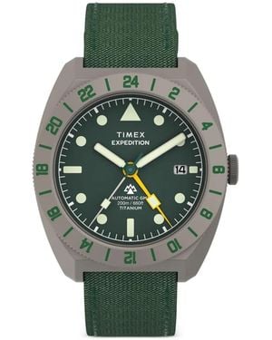 Timex Expedition Pioneer Gmt 41Mm Watch - Green