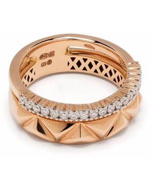 Tirisi 18kt Monte Carlo Rotgoldring mit Diamanten - Weiß