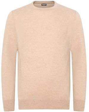 Franzese Collection Ribbed Crew-Neck Cashmere Jumper - White