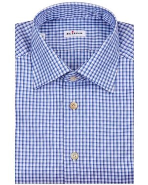 Kiton Camisa A Cuadros Gingham - Azul