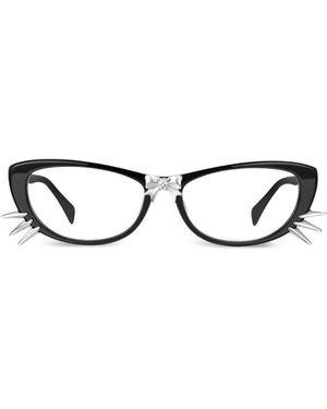 YVMIN Cat-Eye-Brille Mit Schleifendetail - Weiß