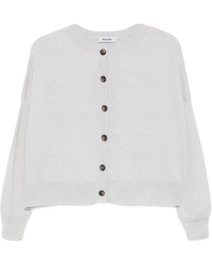 Base London Buttoned Cardigan - White