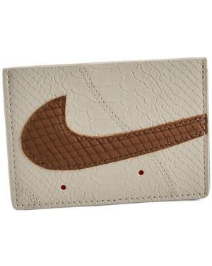 Nike Af1 Snakeskin-Effect Card Holder - Brown
