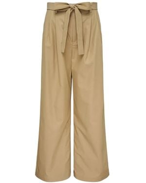 Club21 Collection Aria Wide-Leg Trousers - Natural