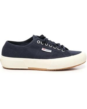 Superga Lace-Up Canvas Trainers - Blue