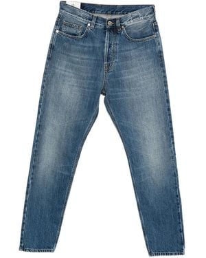 Eleventy Straight-Leg Cotton Jeans - Blue