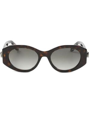 BVLGARI Serpenti Geometric-Frame Sunglasses - Gray
