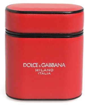Dolce & Gabbana Étui Pour Airpods À Logo Imprimé - Red