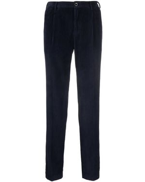 Incotex Straight-Leg Corduroy Trousers - Blue