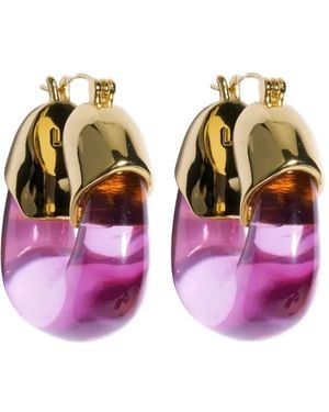 Lizzie Fortunato Plated Brass Earrings - Pink
