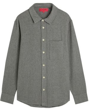 The Elder Statesman Button woven overshirt - Gris