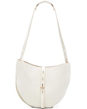 MINOBOSSI Lizzie Leather Shoulder Bag - White