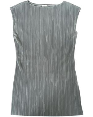 Calvin Klein Pleated Top - Grey