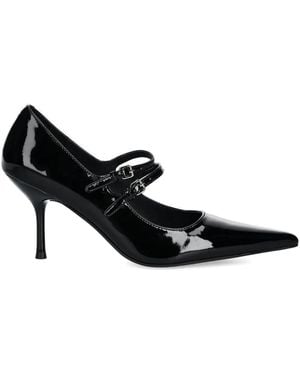 Jeffrey Campbell 80 Mm Pumps Met Puntige Neus En Gesp - Zwart