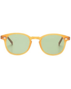 Lesca Round-Frame Sunglasses - Green