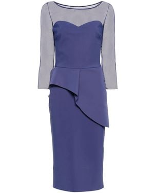 La Petite Robe Di Chiara Boni Skip Illusion Bis Midi Dress - Blue