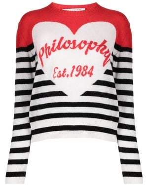 Philosophy Di Lorenzo Serafini Hemd Mit Streifen - Weiß