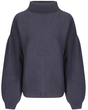 ELY ELY Haley Ribbed-Knit Sweater - Blue