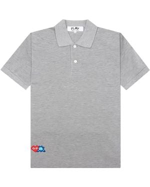 COMME DES GARÇONS PLAY Cotton Polo Top - グレー
