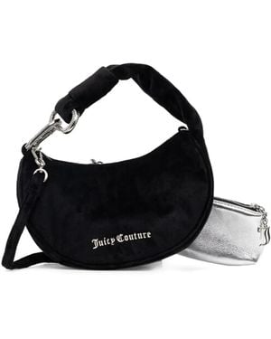Juicy Couture Blossom Chain Charm Tote Bag - Black