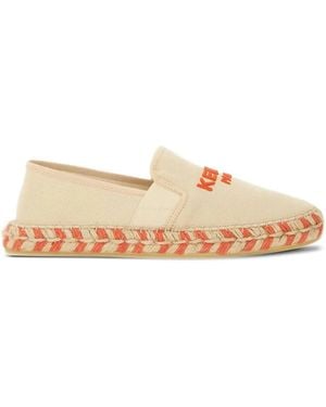 KENZO Espadrilles Met Geborduurd Logo - Naturel