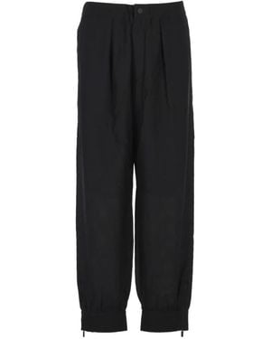 Giorgio Armani Pleated-Detail Tailored Trousers - Black