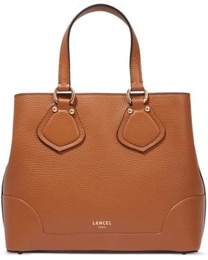 Lancel Small Neo Izy De Lancer Leather Tote Bag - Brown