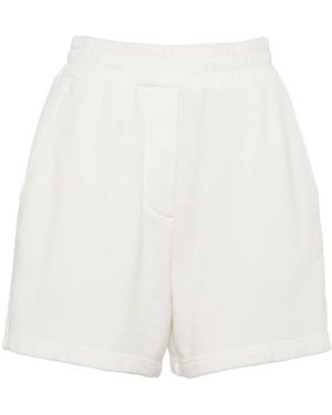 Prada Bermudas afelpadas - Blanco